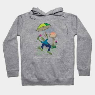 Frog with Umbrella Hoodie